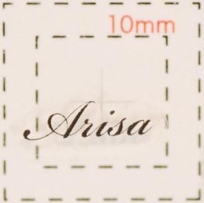 Amazon 名前 ネイルシール アルファベット イニシャル デザイン Arisa ありさ 1シート６枚入 Mmilly シール ステッカー 通販