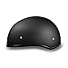 Daytona Helmets Slim Line Skull Cap D.O.T. 1/2 Shell Helmet Motorcycle Helmet (Dull Black/Large)
