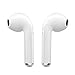 Wireless Earbuds PANDOO Bluetooth Headsets Headphones True Wireless Earphones Stereo Sports Earphone with Charging Case for iPhone, Samsung, Andriod Smartphone Cellphone (2PCS - White)