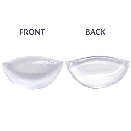 Bra Pad Inserts, Soft Silicone Bra Inserts Breast Enhancer Waterproof Bra Push Up Pads for Bikini/Sport Bra/Dress, Clear