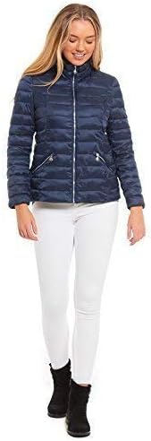 Aumsaa Ladies Ultra Lightweight Polyester Waterproof Showerproof Puffa Jacket Coat