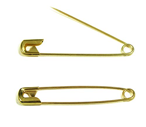 ALL in ONE Gold Plated Safety Pins for Home Office Use Art Craft Sewing Jewelry Making (38mm - 240pcs)