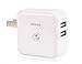 NIHAO USB Charger,2-Port 2.4A USB Wall Charger for iPhone 7 / 6s / Plus, iPad Air 2 / mini 3, Galaxy S Series, Note Series, LG, Nexus, HTC and More