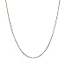 Honolulu Jewelry Company 14K Real Solid Yellow Gold 0.5mm or 1mm Box Chain Necklace, 16