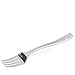 DecorRack 120 Small Plastic Forks, Stylish Silver Finish, - BPA Free - 4