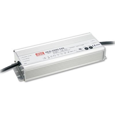 Mean Well HLG-320H-12A Switching LED Power Supply, Single Output, 12V, 0-22A, 264W, 1.7" H x 3.5" W x 9.9" L