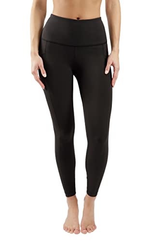 Yogalicious Plus Size Lux High Waist Pocket 7/8 Ankle Legging- 90 Degree by Refl