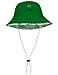 Tuga Boys Reversible Bucket Sun Hat (UPF 50+), Verdero, X-Large
