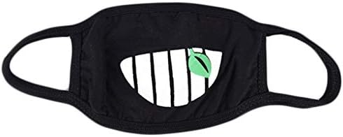 Fench Face Mouth Mask Unisex Respirator Stop Air Pollution Lovely Cartoon Cotton Cover (A)