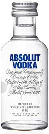 Absolut Blue Plain Vodka Miniature - 5cl Single Bottle
