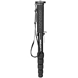 65inch Aluminum Monopod, Kingjue Professional 5-section Twist Lock Monopod For DSLR Camera Video