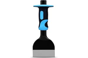 HEAR XSUS Concrete Chisels with Hand Protection, Suitable for Concrete and Bricks, Equipped with a Protective Handle. Used for Cleaning, Demolition, Hunting, and Crushing Purposes (flat chisels)