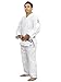FUJI mens Double Weave Judo Gi, Thick Collar Cotton-Blend Judo Uniform , White , 4.5