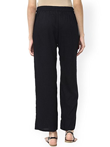 vardhman enterprises women's cotton straight solid palazzo