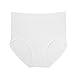 Ruby High-Rise Stretchy Brief Everyday Ribbed Seamless Panties Sexy Lingerie for Women,White/White,X-Large