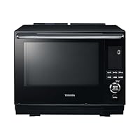 TOSHIBA Steam Oven Range Stone Kiln Dome ER-D3000A(K) Gran Black 2-tier cooking 982°F (300°C) automatic baking flat table microwave easy operation easy cooking time-saving easy menu easy maintenance