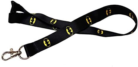 Kestronics 20mm Lanyard - Batman Lanyard with Safety Break Away and Metal Clip