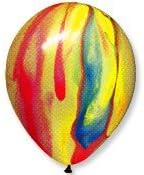 Balloon Emporium - 12 Premium Quality Latex Balloons (72 /bag) Marble Tie Dye by Balloon Emporium
