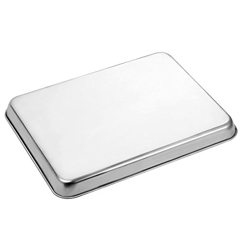 Baking Sheets Set of 2, HKJ Chef Cookie Sheets 2 Pieces & Stainless Steel Baking Pans & Toaster Oven Tray Pans… 5 Baking Sheets Set of 2, HKJ Chef Cookie Sheets 2 Pieces & Stainless Steel Baking Pans & Toaster Oven Tray Pans… - Image 6