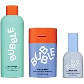 Bubble Skincare Hydration Routine Trio, Back-to-School Skin Care Set | Hydrating Trio, Soft Launch Cream Cleanser (50ml), Water Slide Hyaluronic Acid Serum (30ml) &amp; Power Wave Moisturizer (50ml)