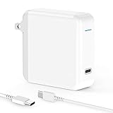 T ATHINK 61W USB C Charger for MacBook Pro 13 inch 2016, 2017, iPad Pro 2018, Thunderbolt 3 ports USB C Power Adapter & Power Delivery Supply for Any Type C Laptop, Tablet, Cellphone[UL Listed]