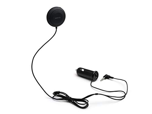 Kinivo BTC450 Bluetooth Hands-Free Car Kit for Cars with Aux Input Jack (3.5 mm) - Supports AptX (Certified Refurbished)