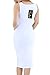YMING Women Zip-Front Bodycon Party Club Evening Plus Size Dress S-4XL (M, WHITE2)