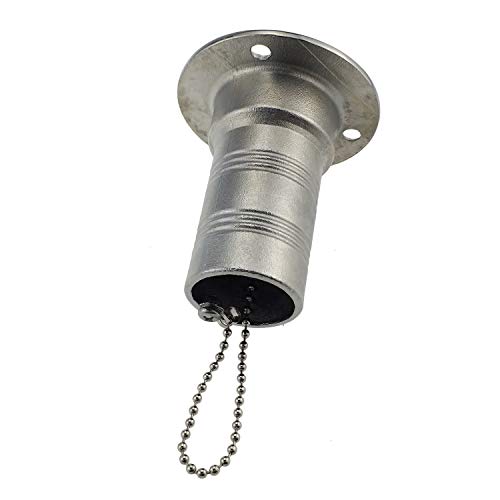 keehui Mirror-Like Polished 316 SS for 1-1/2''(38MM) Marine Boat Yacht Caravan Fuel Tank Deck Fill/Filler with Keyless Cap