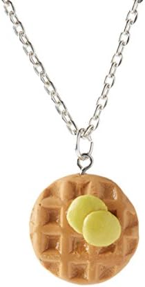 Le Sweeties Miniature Food Jewelry Waffle Necklace (Unscented)