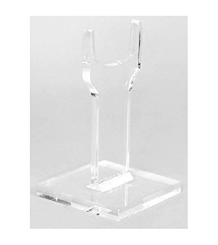 Easels by Amron Rifle, Long Gun Wide Top Display Stand, for Displays and Shows, Clear Acrylic, Sold AS Single Units for Mixing Sizes. (Usually Pick 2) (6 inch)
