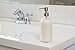 California Home Goods 2 Pack, 8 oz. Liquid Soap Dispenser, BONUS PUMP included, Refillable Round Clear Glass Bottle, Perfect for Liquid Soap, Essential Oils and Lotions, By