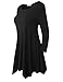 BELAROI Plus Size Tops for Women Fall Tunic Tops to Wear with Leggings 3/4 Sleeve Casual Swing Loose T Shirts Blouse(3X, Black)