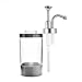 Seafulee Best Soap & Liquid Dispenser Bottle With Pump- Modern Bathroom & Kitchen Countertop Stainless Steel & Clear Acrylic Home Decorative Gadget For Lotion & Dish Soap-Satin Design
