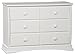 Delta Children Bentley Six Drawer Dresser, White, 49