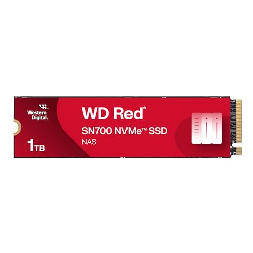 WD Red SN700 1TB NVMe SSD for NAS devices, with robust system responsiveness and exceptional I/O performance