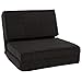 Best Choice Products 5-Position Ergonomic Portable Gaming Chair, Lounger, and Mattress Bed w/ Non-Slip Feet - Black