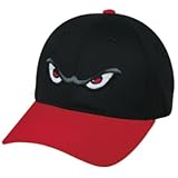 MiLB Minor League ADULT LAKE ELSINORE STORM Black/Red Hat Cap Adjustable Velcro TWILL 