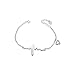925 Sterling Silver Heartbeat Lifeline Pulse Open Heart Charm Pendant Necklace/Bracelet for Women