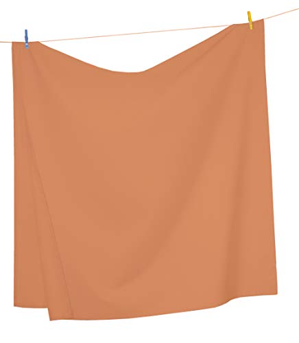 Mezzati Top Flat Sheet Only - Soft and Comfortable 1800 Prestige Collection – Brushed Microfiber Bedding (Persimmon Orange, Full Size) - Thumbnail 6