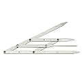 Golden Mean Calipers Stainless Steel Thrush Eyebrow Microblading Ruler Eyebrow Permanent Measure Symmetrical Tool Three-point Positioning Balance Ruler for Makeup Ratio Measure Fibonacci Gauge Tool