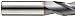 Niagara Cutter N86002 Carbide Square Nose End Mill, Inch, TiAlN Finish, Roughing and Finishing Cut, 30 Degree Helix, 3 Flutes, 1.5