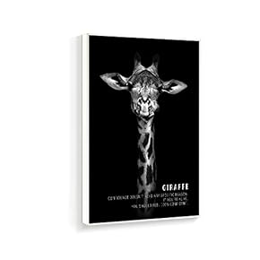 Framed Canvas Wall Art for Living Room, Bedroom Black and White Beast Canvas Prints for Home Decoration Ready to Hanging - 16x24 inches