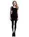 HDE Womens Solid Candy Color Opaque Microfiber Footed Tights Stockings,XS-M,Black