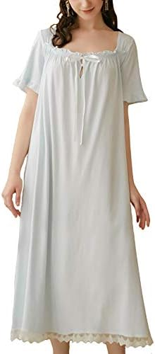 桜と倫 ネグリジェ パジャマ ワンピース 綿100 半袖 ロング 秋 ルームワンピース 刺繍 レース 春 夏 ルームウェア エレガント長袖 部屋着 寝間着 S Xl