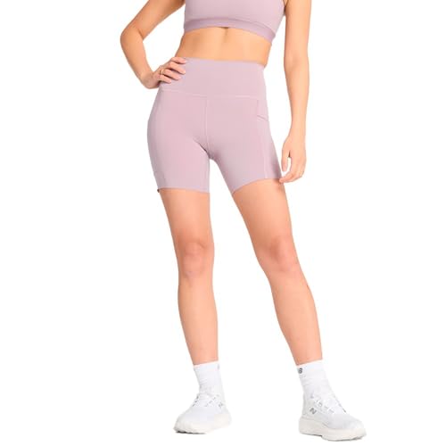 New Balance Women's NB Sleek Pocket High Rise Short 6", Ice Wine, Large