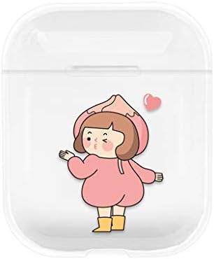 NANTE Accessories Cute PC Protective Cover Case Protective for Airpods 2/1 Earphone Headset Covers Key Chain Pouch Skin (G)