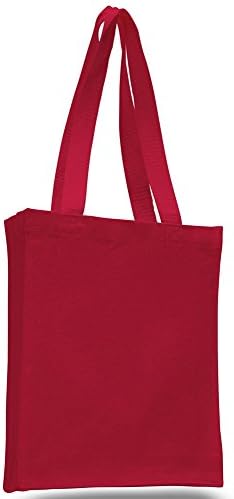 Great Quality Canvas Tote Bags Book Lovers by GEORGIABAGS (3, RED)