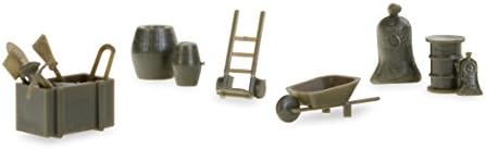 Herpa745840 745840-Vehicle, Military : Accessories Trolleys, Bags, Drums Contains 144 Pieces