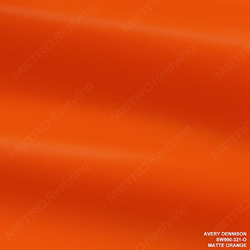 Avery SW900-321-O MATTE ORANGE 3in x 5in (SAMPLE SIZE) Supreme Vinyl Car Wrap Film