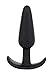 Doc Johnson Mood - Naughty 1 - Silicone Anal Plug - Small - 3.3 in. Long and 0.8 in. Wide - Tapered Base for Comfort Between The Cheeks - Small - Black